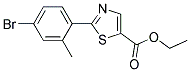 2-(4-BROMO-2-METHYL-PHENYL)-THIAZOLE-5-CARBOXYLIC ACID ETHYL ESTER Struktur