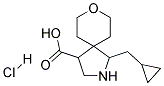 2-CYCLOPROPYLMETHYL-8-OXA-2-AZA-SPIRO[4.5]DECANE-4-CARBOXYLIC ACID HYDROCHLORIDE Struktur