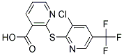 2-{[3-Chloro-5-(trifluoromethyl)pyridin-2-yl]thio}nicotinic acid Struktur