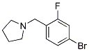 1-(4-Bromo-2-fluorobenzyl)pyrrolidine Struktur