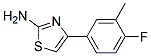 2-Amino-4-(4-fluoro-3-methylphenyl)-1,3-thiazole Struktur