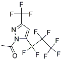 1-Acetyl-5-(heptafluoropropyl)-3-(trifluoromethyl)-1H-pyrazole Struktur