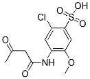 2-chloro-4-acetoacetamido-5-methoxybenzenesulfonic acid Struktur