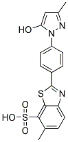 2-(4-(5-Hydroxy-3-methyl-1H-pyrazol-1-yl)phenyl)-6-methylbenzo[d]thiazole-7-sulfonic acid Struktur