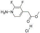 (1-AMINO-2,3-DIFLUORO-PYRIDIN-4-YL)-ACETIC ACID METHYL ESTER, HYDROCHLORIDE Struktur