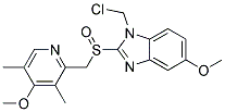 1-CHLOROMETHYL-5-METHOXY-2-(4-METHOXY-3,5-DIMETHYL-PYRIDIN-2-YLMETHANESULFINYL)-1H-BENZOIMIDAZOLE Struktur