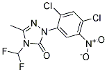 2-(2,4-DICHLORO-5-NITRO-PHENYL)-4-DIFLUOROMETHYL-5-METHYL-2,4-DIHYDRO-[1,2,4]TRIAZOL-3-ONE Struktur