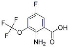 2-AMINO-5-FLUORO(TRIFLUOROMETHOXY)BENZOIC ACID Struktur