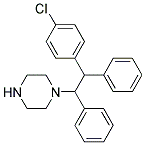 1-[(4-ChloroBenzhydryl)Phenylmethyl]Piperazine Struktur