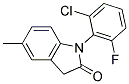 1-(2-Chloro-6-Fluoropheyl)-5-Methylindolin-2-One Struktur