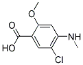 2-methoxy-4-methylamino-5-chlorobenzoic acid Struktur