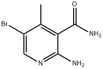 2-AMINO-5-BROMO-4-METHYL NICOTINAMIDE Struktur