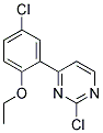 2-Chloro-4-(5-chloro-2-ethoxy-phenyl)-pyrimidine Struktur