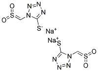 1-(Sulfonyl methyl)-5-mercapto tetrazole, disodium salt Struktur