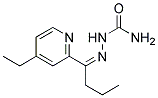 1-(4-ETHYL-2-PYRIDYL)-1-BUTANONESEMICARBAZONE Struktur