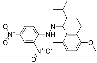 1,2,3,4-TETRAHYDRO-2-ISOPROPYL-5-METHOXY-8-METHYLNAPHTHALEN-1-ONE2,4-DINITROPHENYLHYDRAZONE Struktur