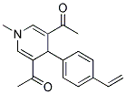 1-METHYL-3,5-DIACETYL-4-(P-VINYLPHENYL)-1,4-DIHYDROPYRIDINE Struktur