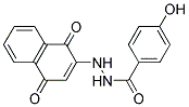 2'-(1,4-DIOXO-1,4-DIHYDRO-2-NAPHTHYL)-4-HYDROXYBENZOHYDRAZIDE Struktur