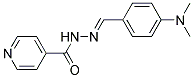 2'-(4-(DIMETHYLAMINO)BENZYLIDENE)ISONICOTINOHYDRAZIDE Struktur