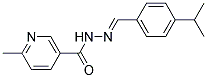 2'-(4-ISOPROPYLBENZYLIDENE)-6-METHYLNICOTINOHYDRAZIDE Struktur