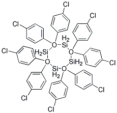 2,2,4,4,6,6,8,8-OCTAKIS(P-CHLOROPHENYL)CYCLOTETRASILOXANE Struktur