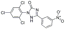 2-(2,4,6-Trichlorophenyl)-1,2-dihydro-5-(3-nitrophenyl)-3H-1,2,4-triazol-3-one Struktur