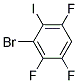 1-Bromo-2-iodo-3,5,6-trifluorobenzene Struktur