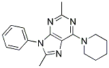 2,8-DIMETHYL-9-PHENYL-6-(PIPERIDIN-1-YL)-9H-PURINE Struktur