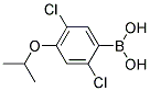 2,5-DICHLORO-4-ISOPROPOXYPHENYLBORONIC ACID Struktur