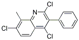 2,4,7-TRICHLORO-8-METHYL-3-PHENYLQUINOLINE, TECH Struktur