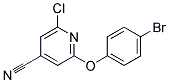 2-(4-BROMOPHENOXY)-6-CHLOROISONICOTINONITRILE, TECH Struktur