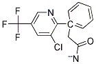 1-[3-CHLORO-5-(TRIFLUOROMETHYL)PYRID-2-YL]PHENYLACETONITRIL Struktur