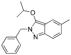 2-BENZYL-3-ISOPROPOXY-5-METHYL-2H-INDAZOLE Struktur