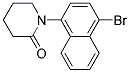 1-(4-BROMO-NAPHTHALEN-1-YL)-PIPERIDIN-2-ONE Struktur