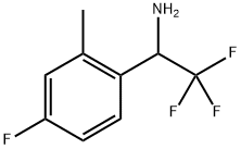 2,2,2-TRIFLUORO-1-(4-FLUORO-2-METHYL-PHENYL)-ETHYLAMINE Struktur