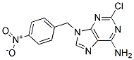 2-CHLORO-9-(4-NITRO-BENZYL)-9H-PURIN-6-YLAMINE Struktur