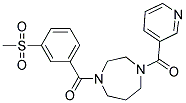 1-[3-(METHYLSULFONYL)BENZOYL]-4-(PYRIDIN-3-YLCARBONYL)-1,4-DIAZEPANE Struktur