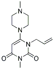 1-ALLYL-3-METHYL-6-(4-METHYLPIPERAZIN-1-YL)PYRIMIDINE-2,4(1H,3H)-DIONE Struktur