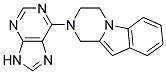 2-(9H-PURIN-6-YL)-1,2,3,4-TETRAHYDROPYRAZINO[1,2-A]INDOLE Struktur