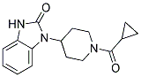 1-[1-(CYCLOPROPYLCARBONYL)PIPERIDIN-4-YL]-1,3-DIHYDRO-2H-BENZIMIDAZOL-2-ONE Struktur