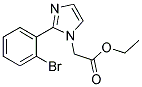 [2-(2-BROMO-PHENYL)-IMIDAZOL-1-YL]-ACETIC ACID ETHYL ESTER Struktur