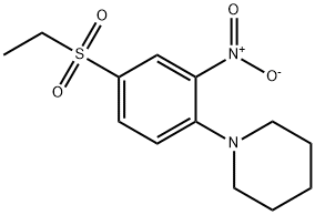 1-[4-(ETHYLSULFONYL)-2-NITROPHENYL]PIPERIDINE Struktur