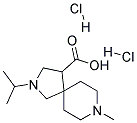 2-ISOPROPYL-8-METHYL-2,8-DIAZA-SPIRO[4.5]DECANE-4-CARBOXYLIC ACID DIHYDROCHLORIDE Struktur