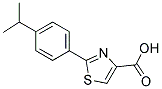 2-(4-ISOPROPYL-PHENYL)-THIAZOLE-4-CARBOXYLIC ACID Struktur