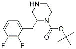 2-(2,3-DIFLUORO-BENZYL)-PIPERAZINE-1-CARBOXYLIC ACID TERT-BUTYL ESTER Struktur