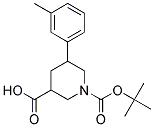 1-(TERT-BUTOXYCARBONYL)-5-M-TOLYLPIPERIDINE-3-CARBOXYLIC ACID Struktur