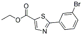 2-(3-BROMO-PHENYL)-THIAZOLE-5-CARBOXYLIC ACID ETHYL ESTER Struktur