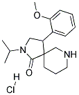 2-ISOPROPYL-4-(2-METHOXYPHENYL)-2,7-DIAZASPIRO[4.5]DECAN-1-ONE HYDROCHLORIDE Struktur