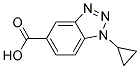 1-CYCLOPROPYL-1H-BENZOTRIAZOLE-5-CARBOXYLIC ACID Struktur