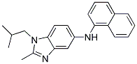 (1-ISOBUTYL-2-METHYL-1H-BENZOIMIDAZOL-5-YL)-NAPHTHALEN-1-YL-AMINE Struktur